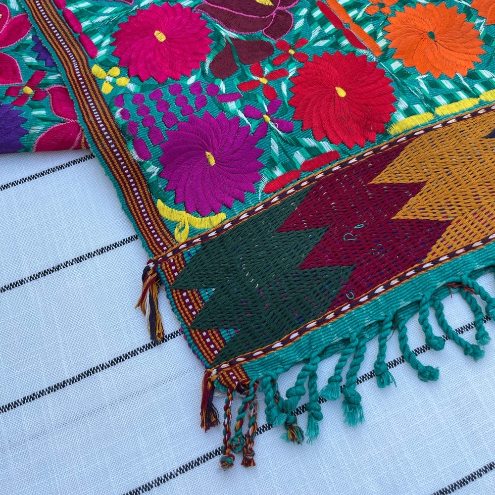 Floral Embroidered Table Runner - Picture 7 of 8
